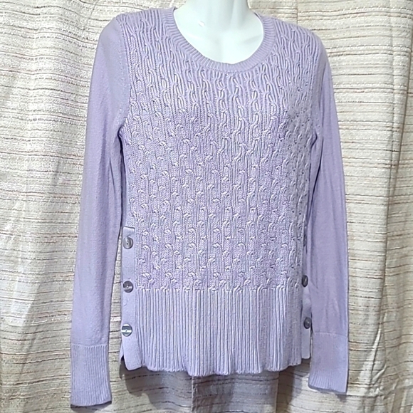ANN TAYLOR FACTORY SWEATER Size Small Lavender Purple color - Picture 1 of 10